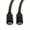 USB-Kabel ROLINE 11.02.9056 0,5 m USB 3.2 Gen 2 10 Gbit/s USB C Schwarz