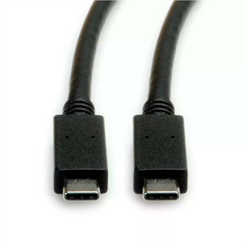 USB-Kabel ROLINE 11.02.9056 0,5 m USB 3.2 Gen 2 10 Gbit/s USB C Schwarz