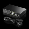 Netzwerk-Switch Cudy FS1010PG — 10/100 Mbps, 8 PoE-Ports, 2 Uplink, 120W PoE-Budget, Metallgehäuse