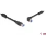 DeLOCK USB-Kabel Typ-A Stecker auf Typ-B Stecker 90° nach links abgewinkelt 1 m