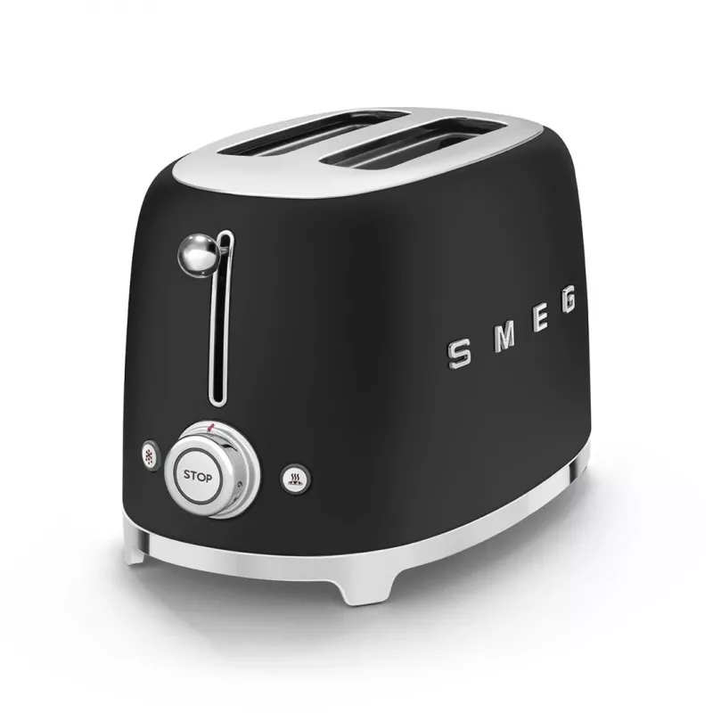 Toaster Smeg 50's Style TSF01BLMEU 2 Scheiben Schwarz Edelstahl