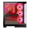 PC-Gehäuse MODECOM Volcano SPACE APEX ARGB Midi Tower, gehärtetes Glas, USB-C, unterstützt ATX/microATX/Mini-ITX, GPU bis 430 mm, CPU-Kühler bis 180 mm