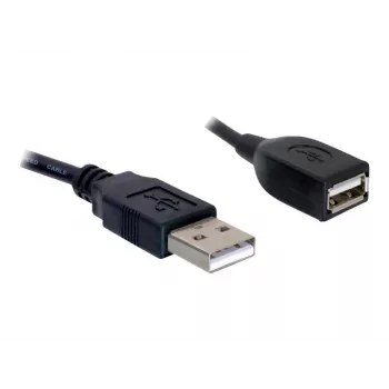 USB 2.0 Verlängerungskabel DeLOCK 82457 0,15 m Schwarz