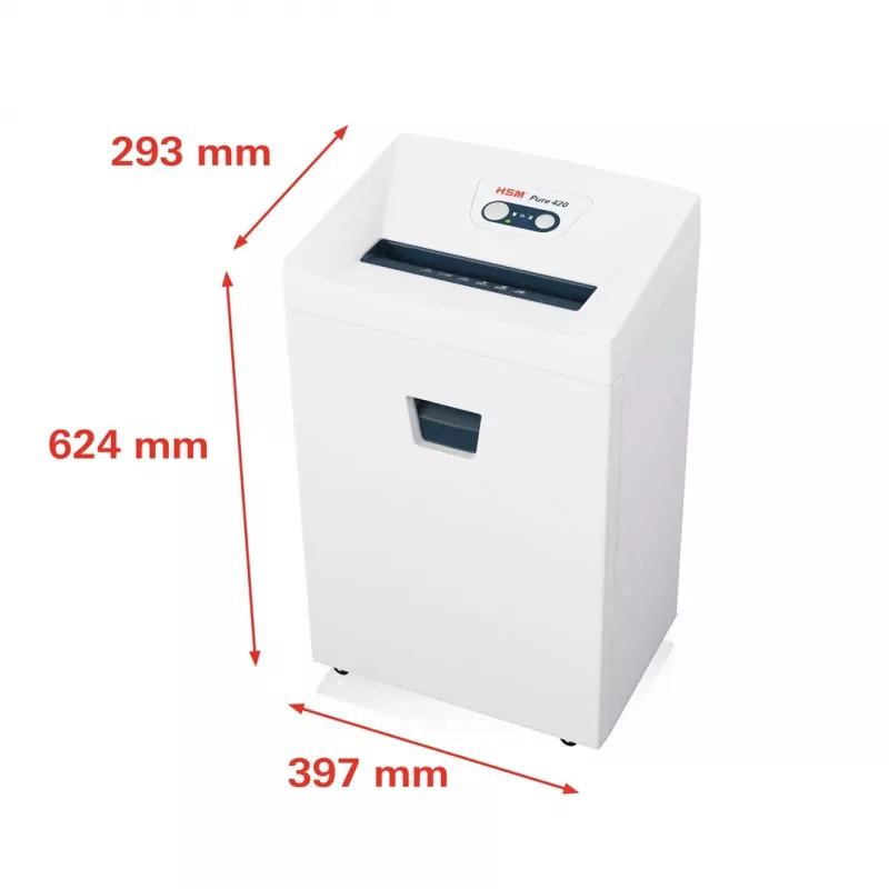 Aktenvernichter HSM Pure 420 Partikel 1,9 x 15 mm – HSM Büro-Partikel-Aktenvernichter