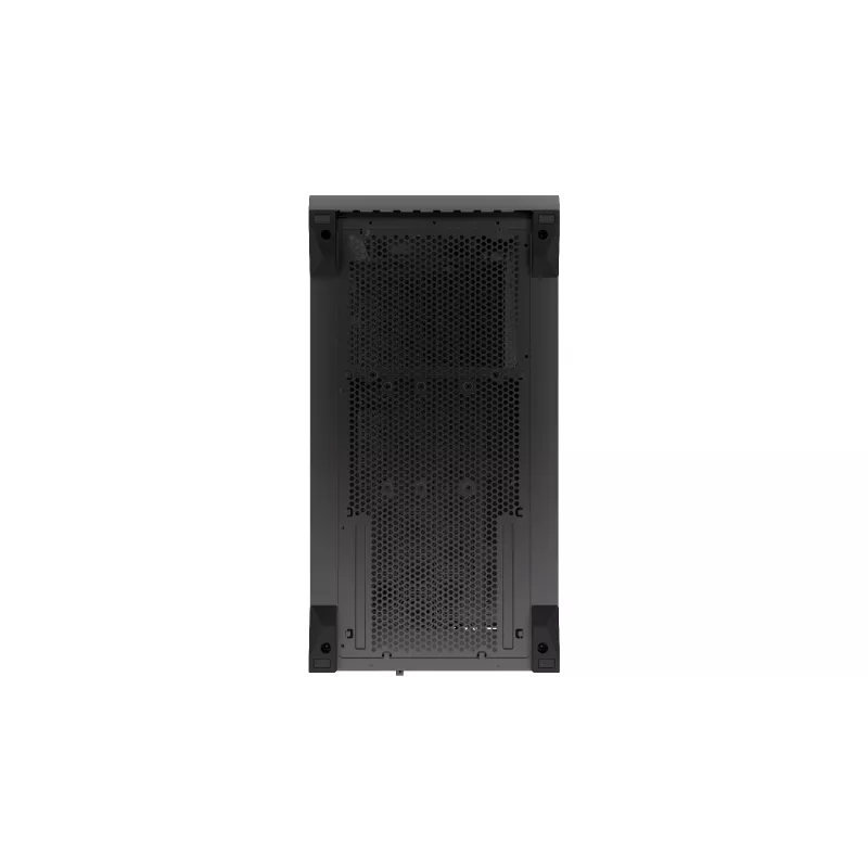 Computergehäuse KRUX Palum KRXD008 ATX Schwarz — 2x 3,5-Zoll-Schächte, 2x 2,5-Zoll-Schächte, 2x 120-mm-Lüfter, GPU bis zu 39,5 cm