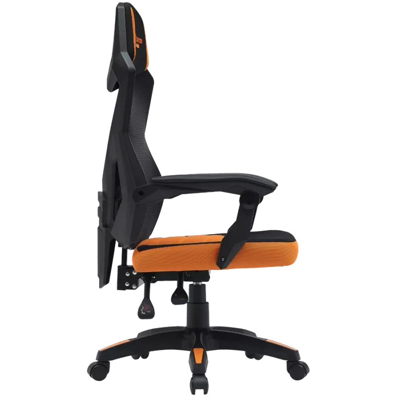 Gaming-Stuhl CANYON Wave MCH02 — Mesh-Rückenlehne, ergonomisches Design, schwarz/orange