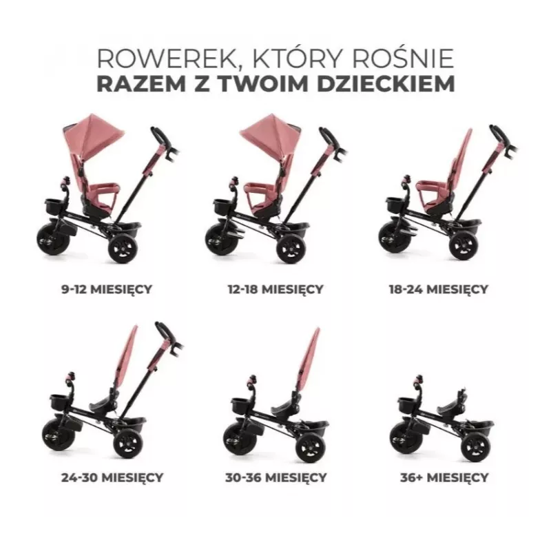 Dreirad AVEO ROSE PINK