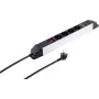 Steckdosenleiste ShiverPeaks S/CONN 4-fach mit USB-Anschlüssen, kompakte Netzleiste mit 4 Steckdosen und integrierter USB-Ladefunktion