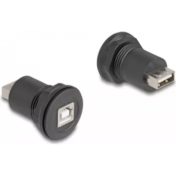 DeLOCK USB 2.0 Typ-B auf Typ-A Einbaustecker schwarz 66744