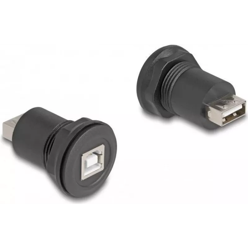 DeLOCK USB 2.0 Typ-B auf Typ-A Einbaustecker schwarz 66744