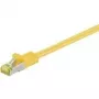 Wentronic GoobayCat.7 Rohkabel Patchkabel, S/FTP (PiMF), Gelb, 25 m - LSZH halogenfrei, Kupfer, RJ45-Stecker (91665)