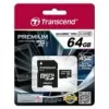 Flash-Speicher Transcend 64 GB MicroSDXC UHS-I TS64GUSDU1