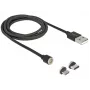 USB-Kabel DeLOCK 85723 USB 2.0 1,1 m USB A USB C/Micro-USB B Schwarz