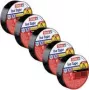 Isolierband - Set Iso Tape 15 mm x 10 m 5 Rollen Schwarz (56192-00502-23)