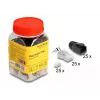 DeLOCK 66903 Kabelverbinder RJ-45 Schwarz Metallisch Stecker 25 Stück
