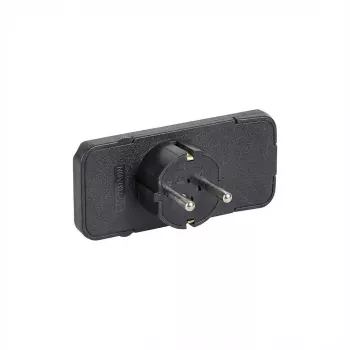 Elektrischer Netzstecker Bachmann 911.170 Schwarz 2P+E