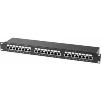 Patch Panel Tecline 257310 1U Cat6 U/FTP Schwarz