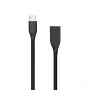 Silikonkabel USB-Micro-USB (Schwarz, 2 m)