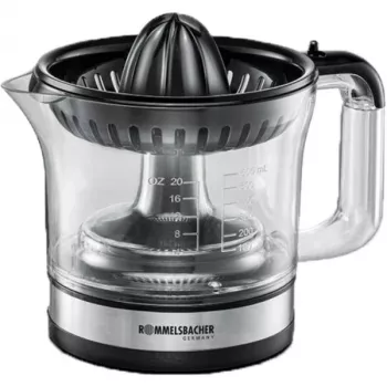 Rommelsbacher Zitruspresse, 30 Watt, 0,6 Liter, Rechts-/Linkslauf, zwei Presskegel (ZP 50)