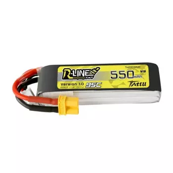 Batterie Tattu R-Line 550mAh 7,4V 95C 2S1P XT30