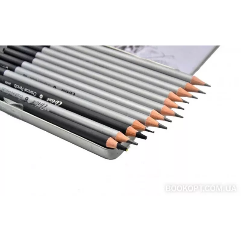 Colorino Skizzier-Kunstset 80118PTR – 12-teilige Skizzierstifte und Zubehör