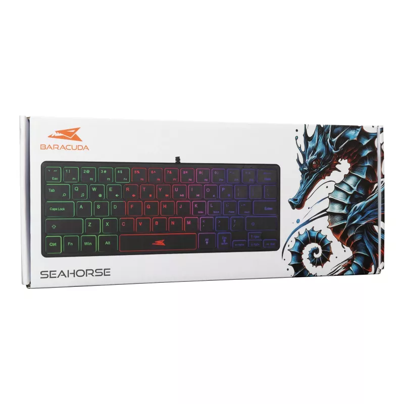 Mechanische Tastatur Baracuda Seahorse Schwarz SEAHORSE-B langlebig leicht