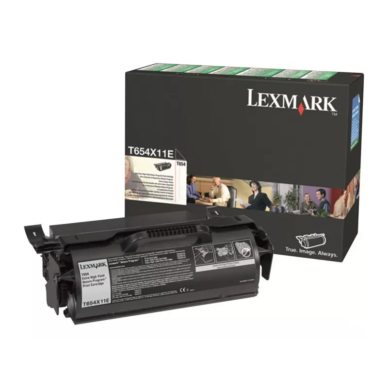 Toner Lexmark T654X11E 30000 Seiten Schwarz