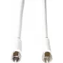Koaxialkabel e+p FA 15 1,5 m F-Stecker Weiß