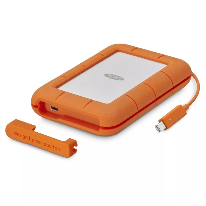 LaCie Rugged USB-C Externe Festplatte 5 TB USB Typ-C 3.2 Gen 1 (3.1 Gen 1) Grau Gelb