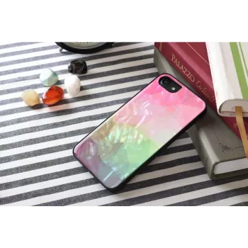 Schutzhülle iKins für Apple iPhone 8/7 mit Wasserblumen-Design, schwarz