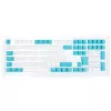 Ducky Keycap Set, PBT, ISO (DE) - weiß/blau