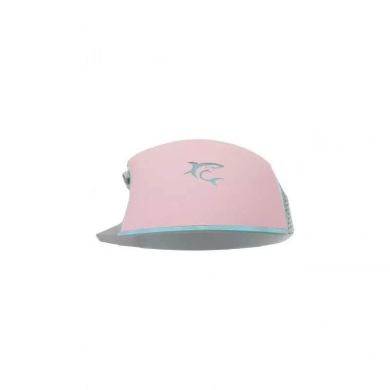 Gaming-Maus White Shark GARETH Pink USB Typ-A
