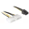 Stromkabel für PCI Express Karte DeLOCK 82315 0,15m