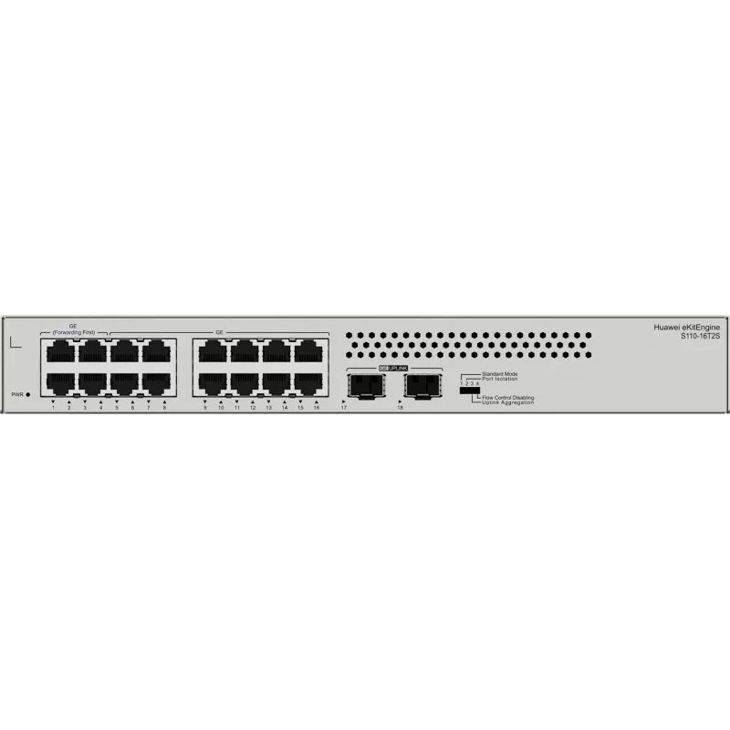 Huawei S110-16T2S Gigabit Switch, 2x SFP 16x GLAN, 2x SFP, Rackmount