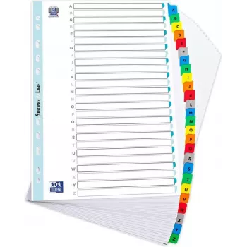 ELBA Mylar-Kartei, A-Z, 26-teilig, A4, 210 x 297 mm, farbige Reiter (596581-20)