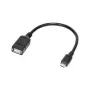 Logilink - USB OTG Adapter für Smartphones - USB Typ A (B) - Micro-USB Typ B (S) (USB 2.0) - 0,20 m - Schwarz (AA0035)