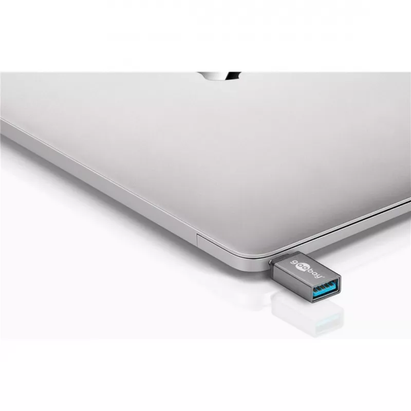 Wentronic Goobay USB-C™ Adapter - USB 3.0 A-Buchse, Grau - zur Verbindung zwischen USB-C™- und USB-A-Geräten (56621)