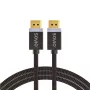 DisplayPort-Kabel SAVIO CL-166 2 m Schwarz – DisplayPort 1.4, Stecker-Stecker, vergoldete Kontakte