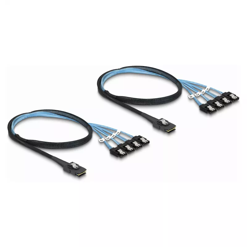 DeLOCK Konverter M.2 2280 Key B+M Stecker auf 8 x SATA