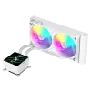 Gamemax CPU-Flüssigkeitskühler | GLACIER 240 LCD WH | Intel, AMD