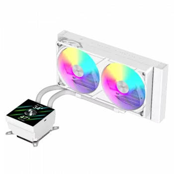Gamemax CPU-Flüssigkeitskühler | GLACIER 240 LCD WH | Intel, AMD