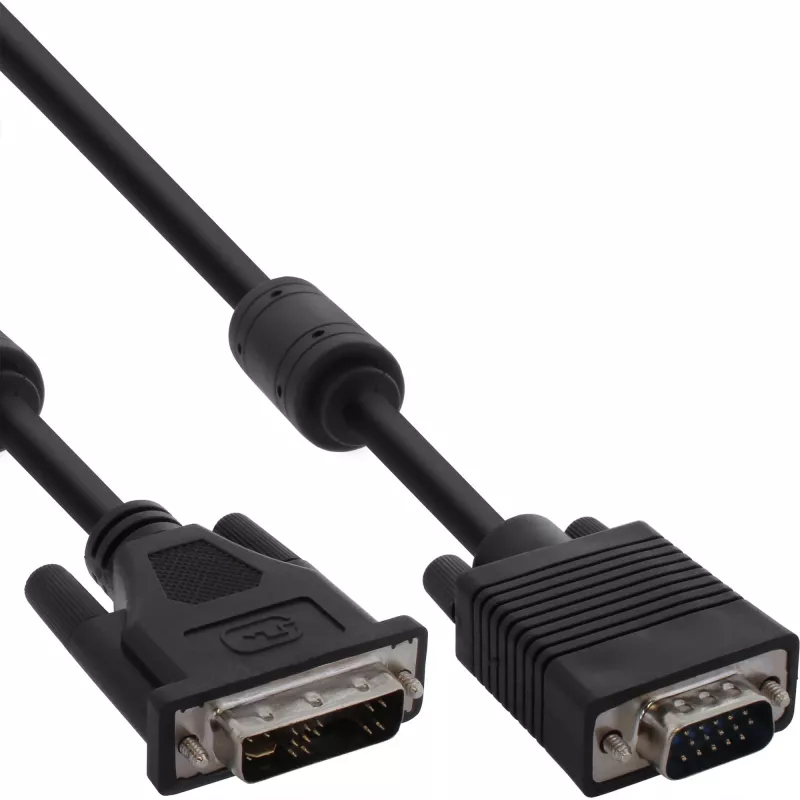 InLine DVI-A-Kabel 12+5 Stecker / 15 Pin HD Stecker VGA 2m