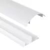 Aluminium-Abdeckleiste MACLEAN MC-814 W weiß – Kabelorganisationsleiste, starres Aluminiumprofil zum Verbergen von Kabeln