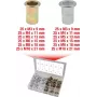 Gewindemuttern KS Tools 970.0630 Stahl & Aluminium M3x9mm–M10x21mm 300 Stück