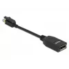 DeLOCK - DisplayPort-Adapter - Mini DisplayPort (M) verriegelt auf DisplayPort (W) - DisplayPort 1.4 - 15 cm - halogenfrei, 8K-Unterstützung - Schwarz (65978)