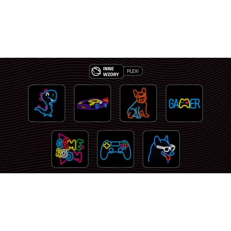 Neonlicht MANTA Manta SNL66WH French Bulldog White — dekoratives LED-Neonschild in Form eines Französischen Bulldoggen