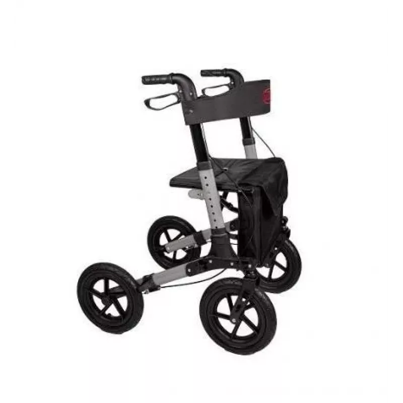Walker (Rollator) ANTAR AT51036 — schwarz, Sitzhöhe 27,9 cm (11 Zoll), 9 kg, max. Belastung 136 kg, Breite 870 mm, Tiefe 630 mm