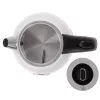 Wasserkocher Camry CR 1344 — 1,7 l, 2200 W, Edelstahl, integriertes Thermometer, 360°-Basis, weiß
