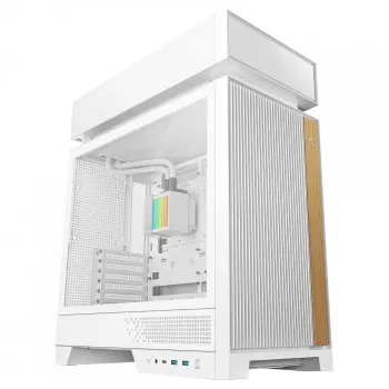 Desktop-PC-Gehäuse DeepCool CL6600 WH — weiß, unterstützt ATX/PS2/SFX/SFX-L-Netzteile, 140 mm vorne, 120/140 mm oben/hinten, 2,5-Zoll- und 3,5-Zoll-Laufwerke