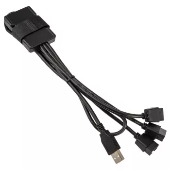 USB Hub Lian Li PW-U2TPAB Typ-A-Stecker 1-auf-3 IDC 9-Pin